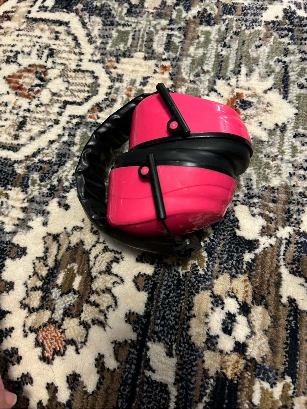 Pink Foldable Noise-Reducing Ear Muffs